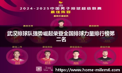 武汉排球队强势崛起荣登全国排球力量排行榜第二名